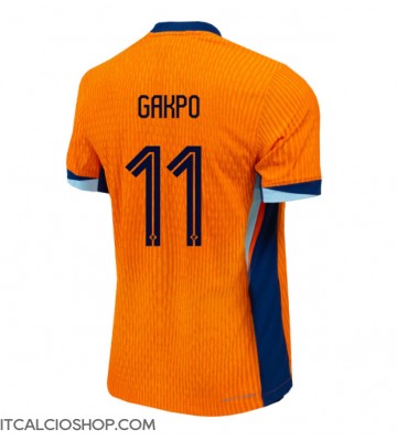 Olanda Cody Gakpo #11 Prima Maglia Europei 2024 Manica Corta